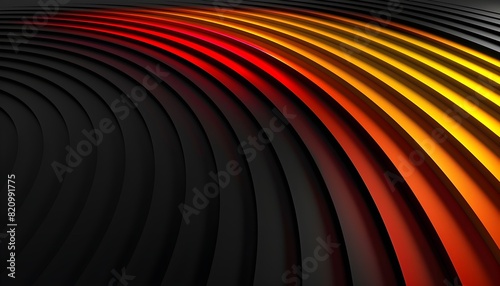 Farbiger 3D Hintergrund, Stufen mit den Farben Schwarz, Rot und Gelb photo