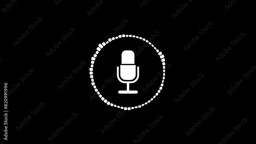 Audio spectrum stock animation video