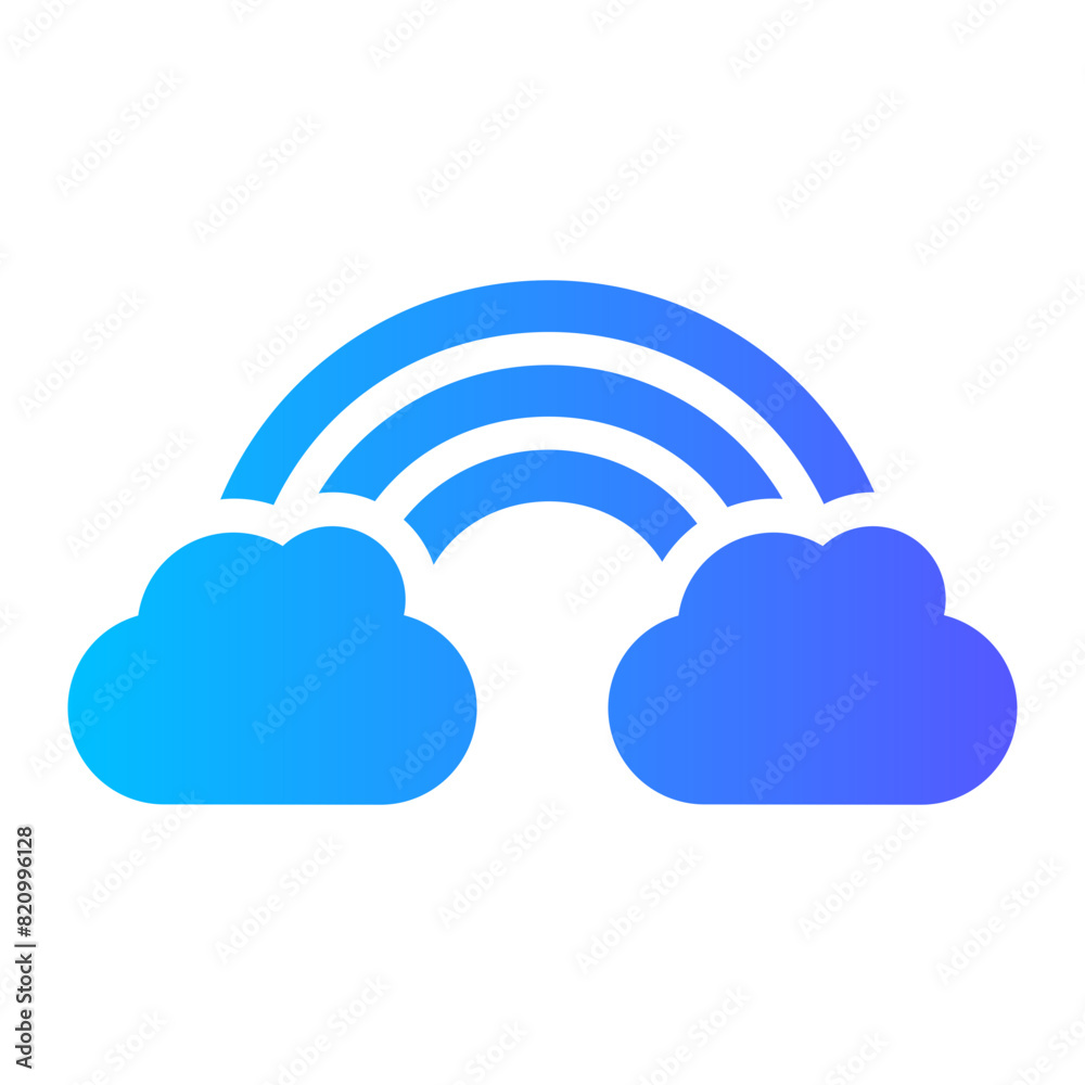 Fototapeta premium rainbow gradient icon