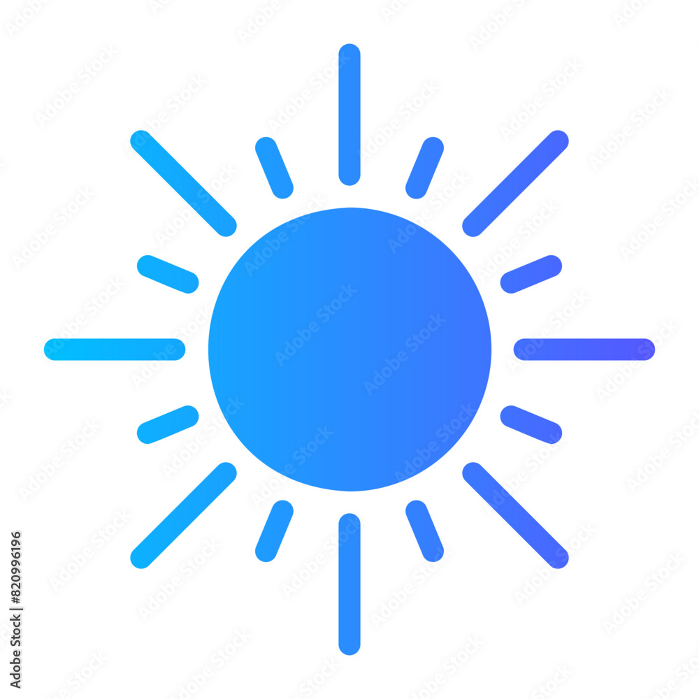 sunlight gradient icon
