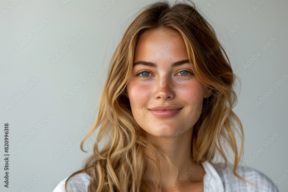 Naklejka premium A charming portrait of a girl