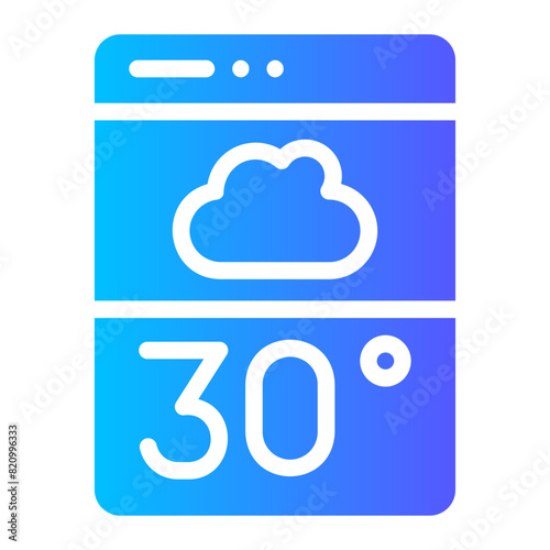 weather forecast gradient icon