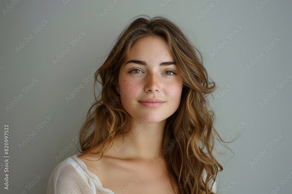 A charming portrait of a girl A charming portrait of a girl