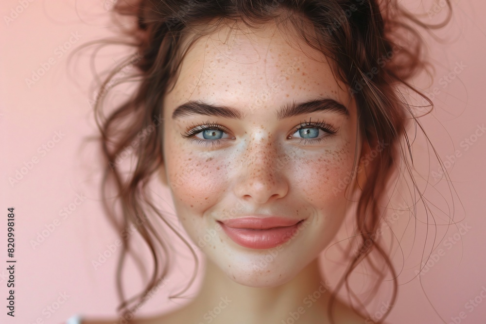 Fototapeta premium A charming portrait of a girl