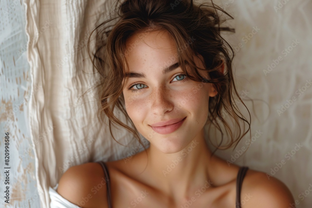 A charming portrait of a girl A charming portrait of a girl