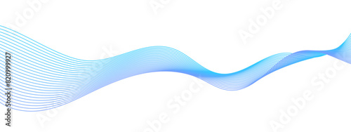 Vector wave dynamic music lines. Blue-violet abstract lines. Sound waves on a white background for your design. Vector EPS 10