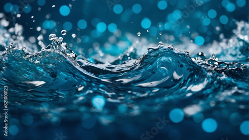 Captivating blue water wave texture backdrop