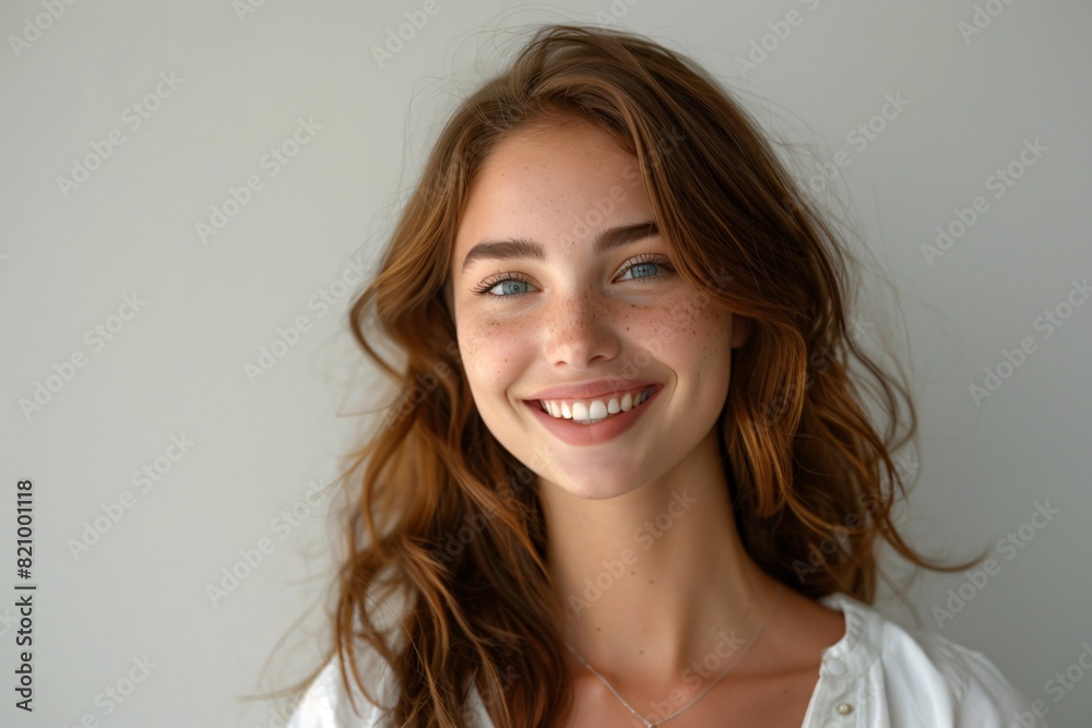 A charming portrait of a girl A charming portrait of a girl