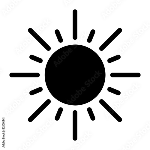 sunlight glyph icon