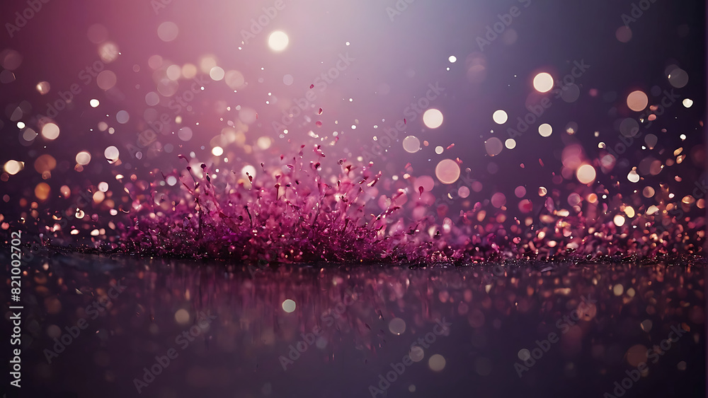 Shimmering Pink Bokeh Glitter Lights Explosion Shimmering Pink Bokeh Glitter Lights Explosion