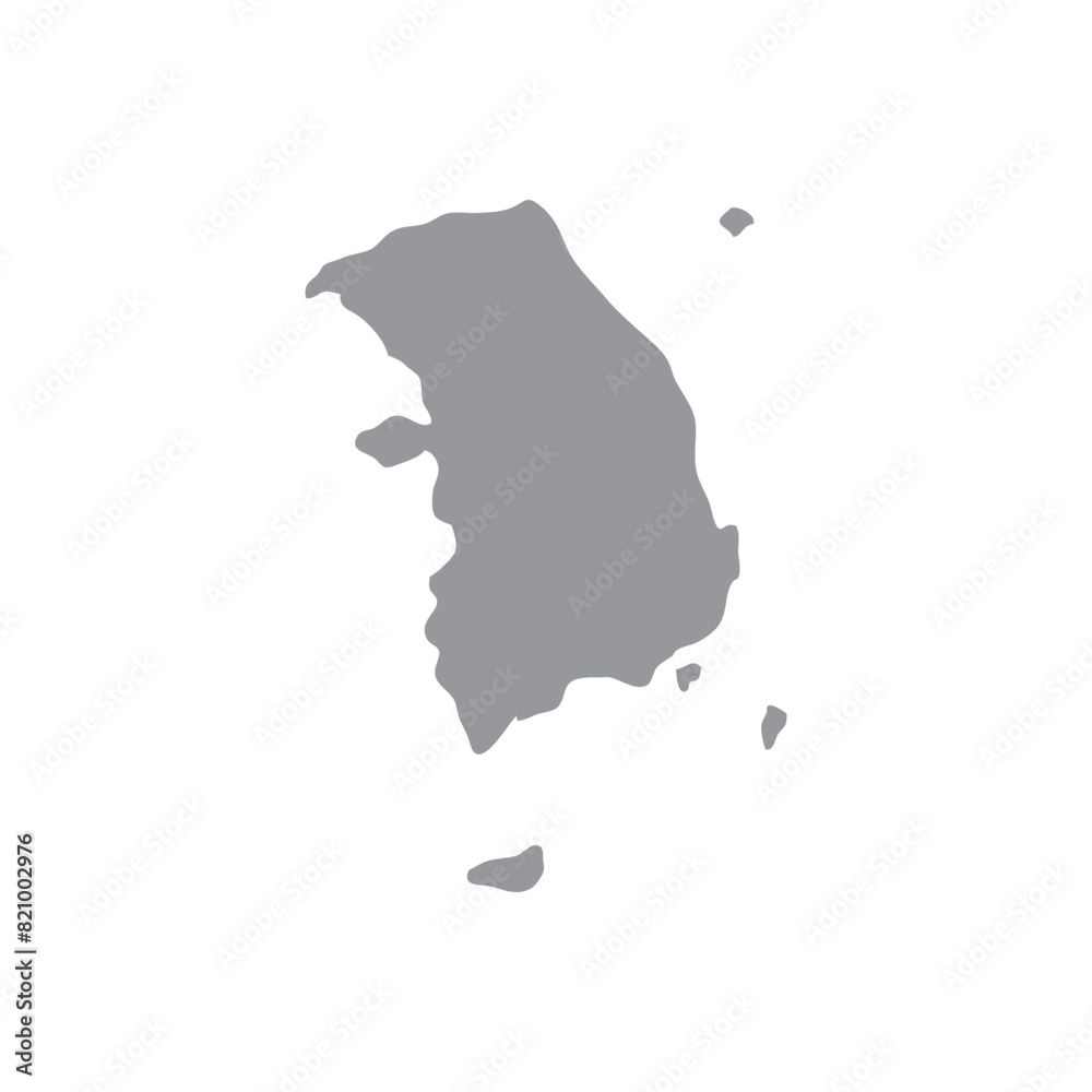 South Korea Map Icon. Vector. South Korea Map Icon. Vector.