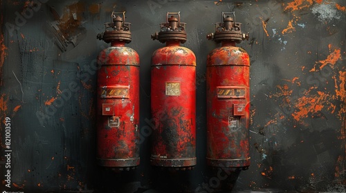 Vintage Gasoline Canister in Rustic Workshop