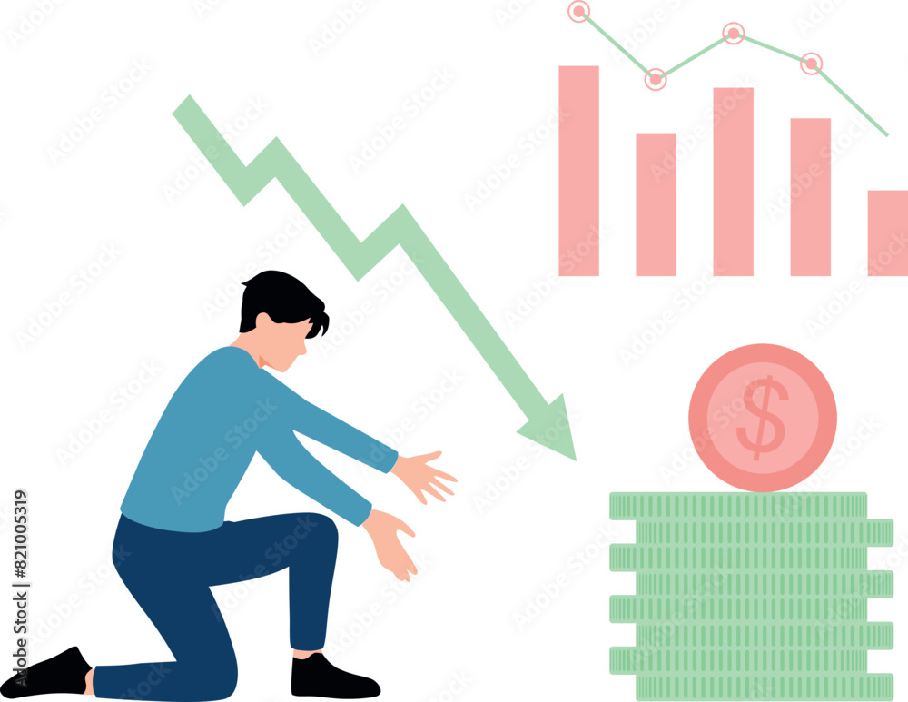 The boy is worried about the loss of income. The boy is worried about the loss of income.