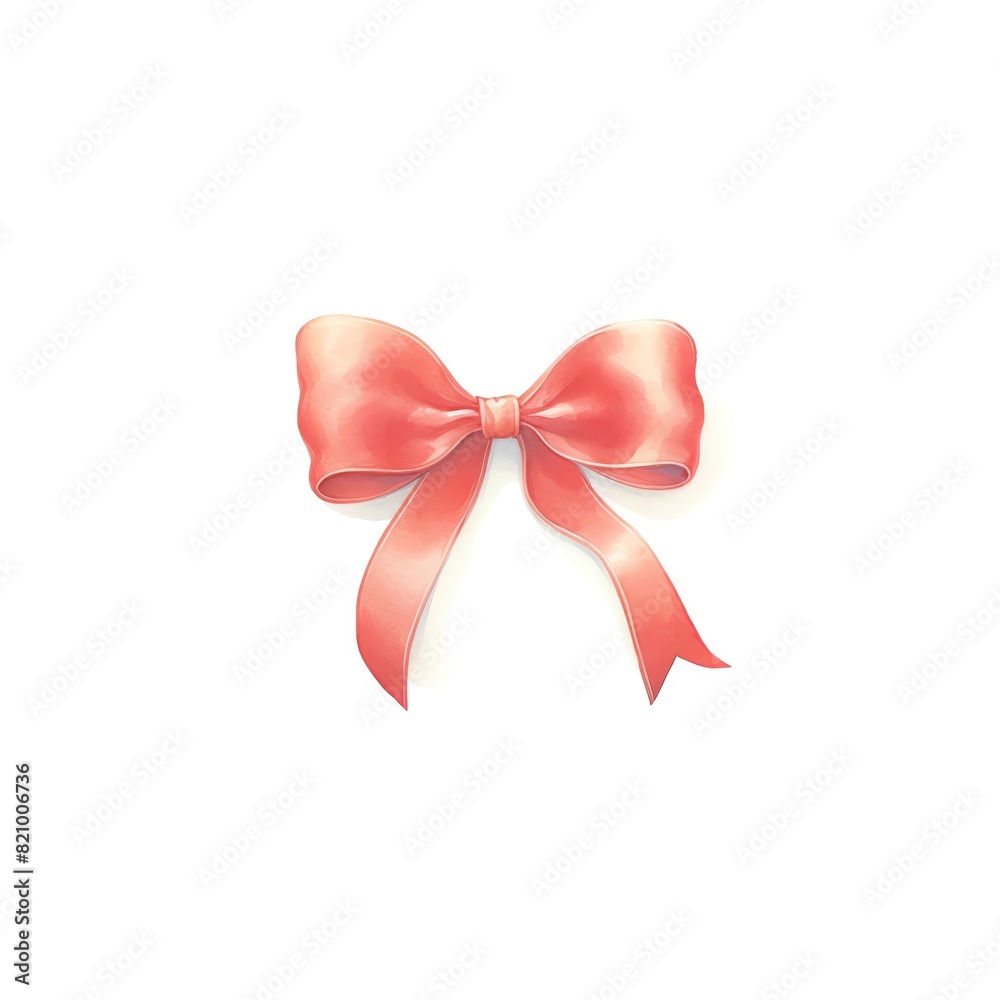 Pink bow with transparent background. Pink bow with transparent background.