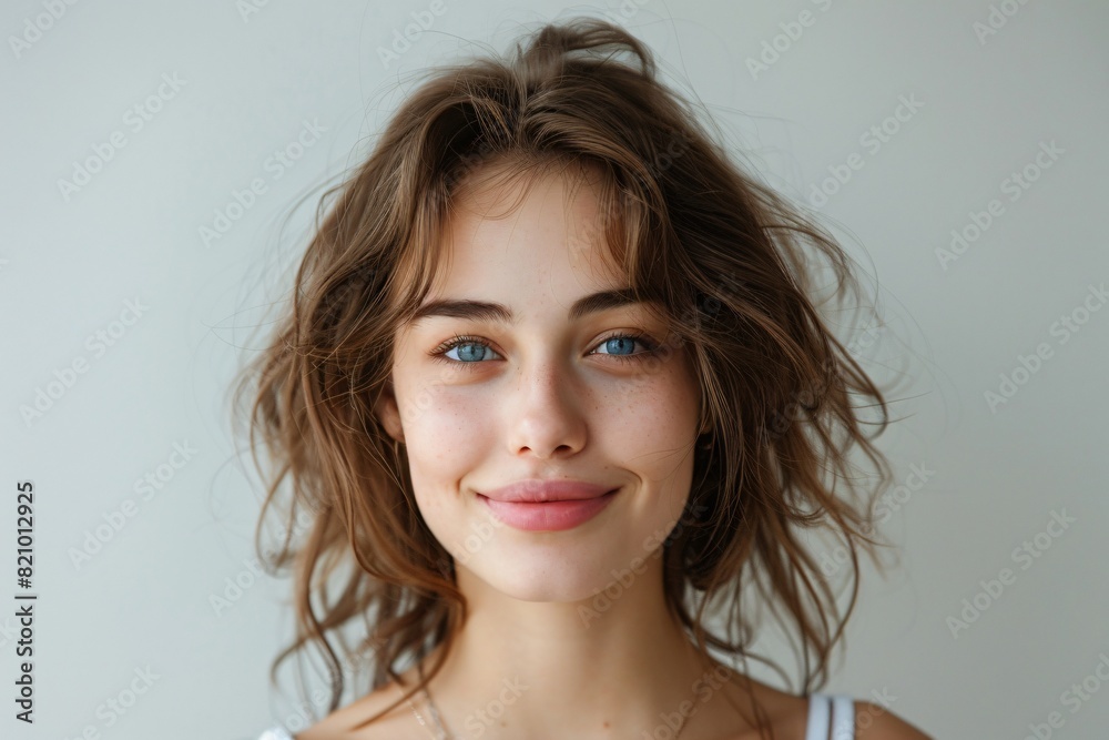 A charming portrait of a girl A charming portrait of a girl