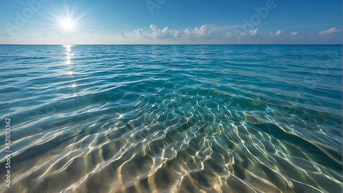 Clear Aqua Blue Waters in Ocean