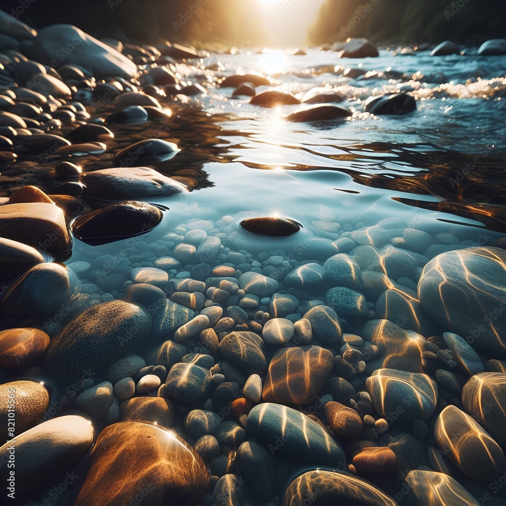 Obraz premium waves and rocks