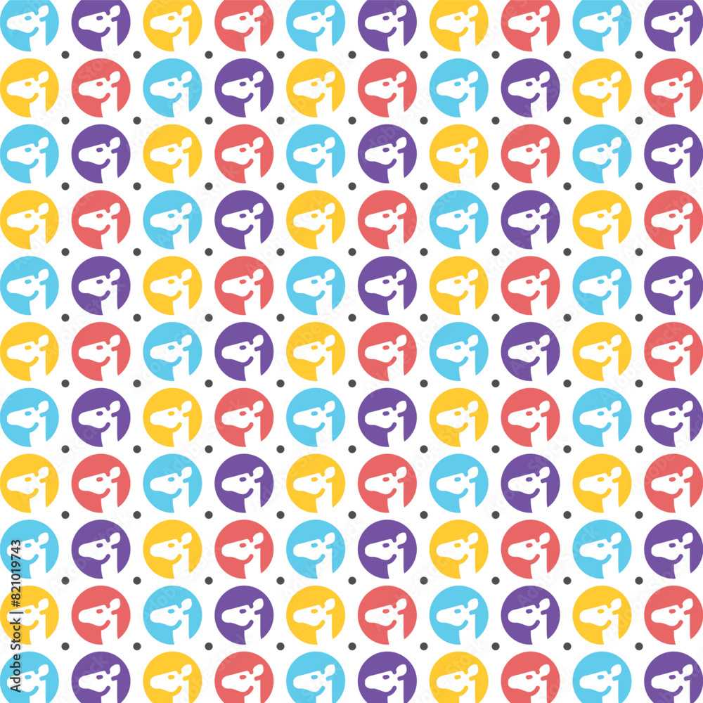 Eid Al Adha colourfull camel pattern