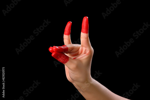  kathak mudra,beautiful hand or mudras in Indian classical dance foam kathak on black backgraund isolated