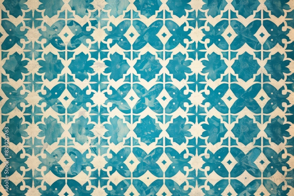 Seamless islamic pattern traditional arabic on ceramic tile on wall Seamless islamic pattern traditional arabic on ceramic tile on wall