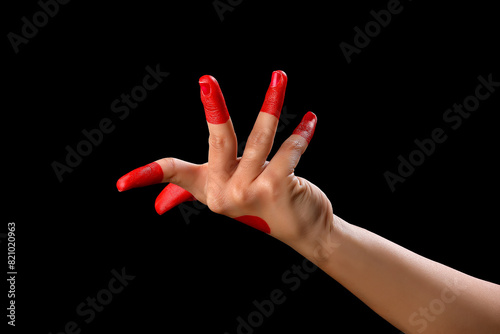  kathak mudra,beautiful hand or mudras in Indian classical dance foam kathak on black backgraund isolated