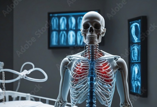 Skeletal Anatomical Model Display in a Medical Setting