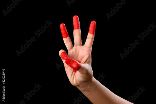  kathak mudra,beautiful hand or mudras in Indian classical dance foam kathak on black backgraund isolated