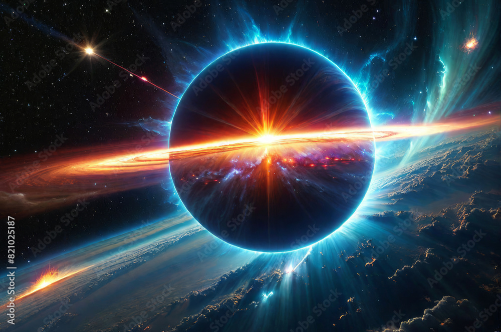 A cosmic galaxy. The big bang. A cosmic galaxy. The big bang.