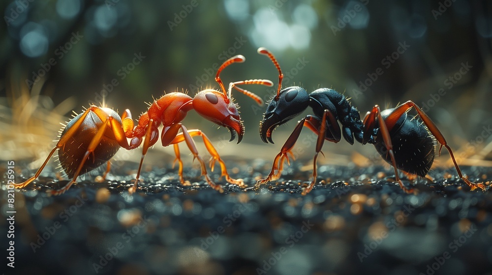 ants on the ground