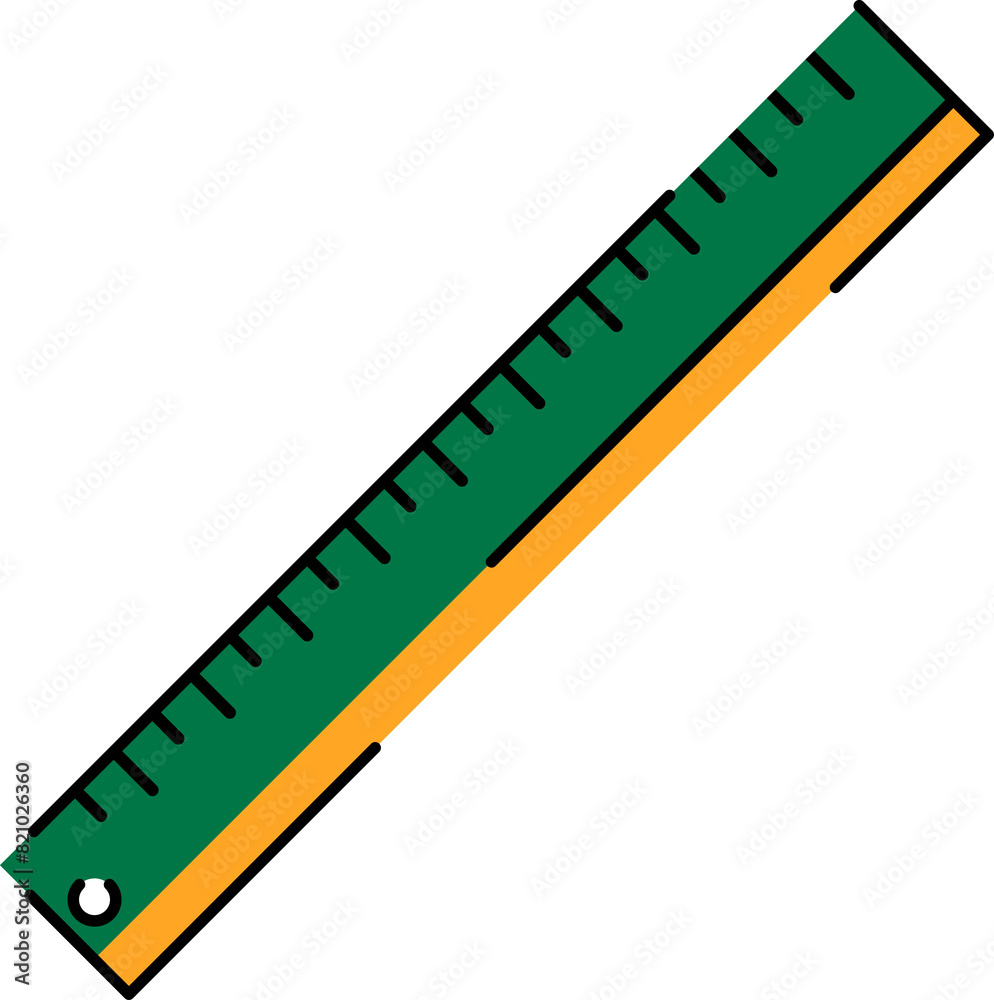 Ruler Illustration Isolated Transparent Background Stock Illustration ...