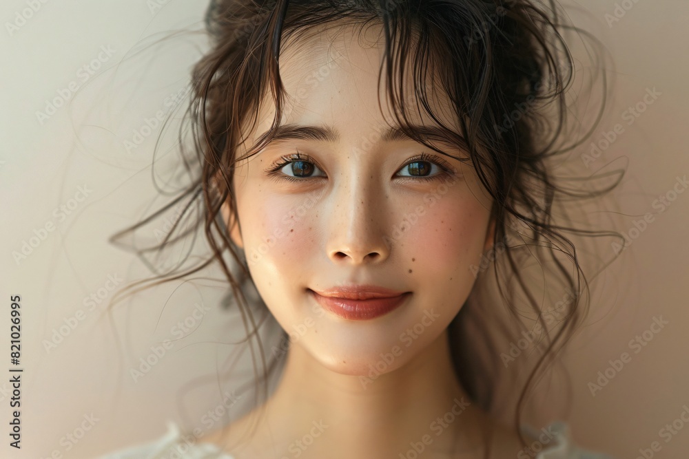 A charming portrait of an Asian beauty A charming portrait of an Asian beauty