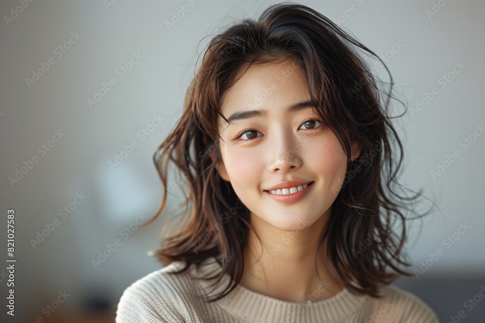 A charming portrait of an Asian beauty A charming portrait of an Asian beauty