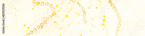 Dots Drawn. Golden Textured Damask. Unusual Water photo