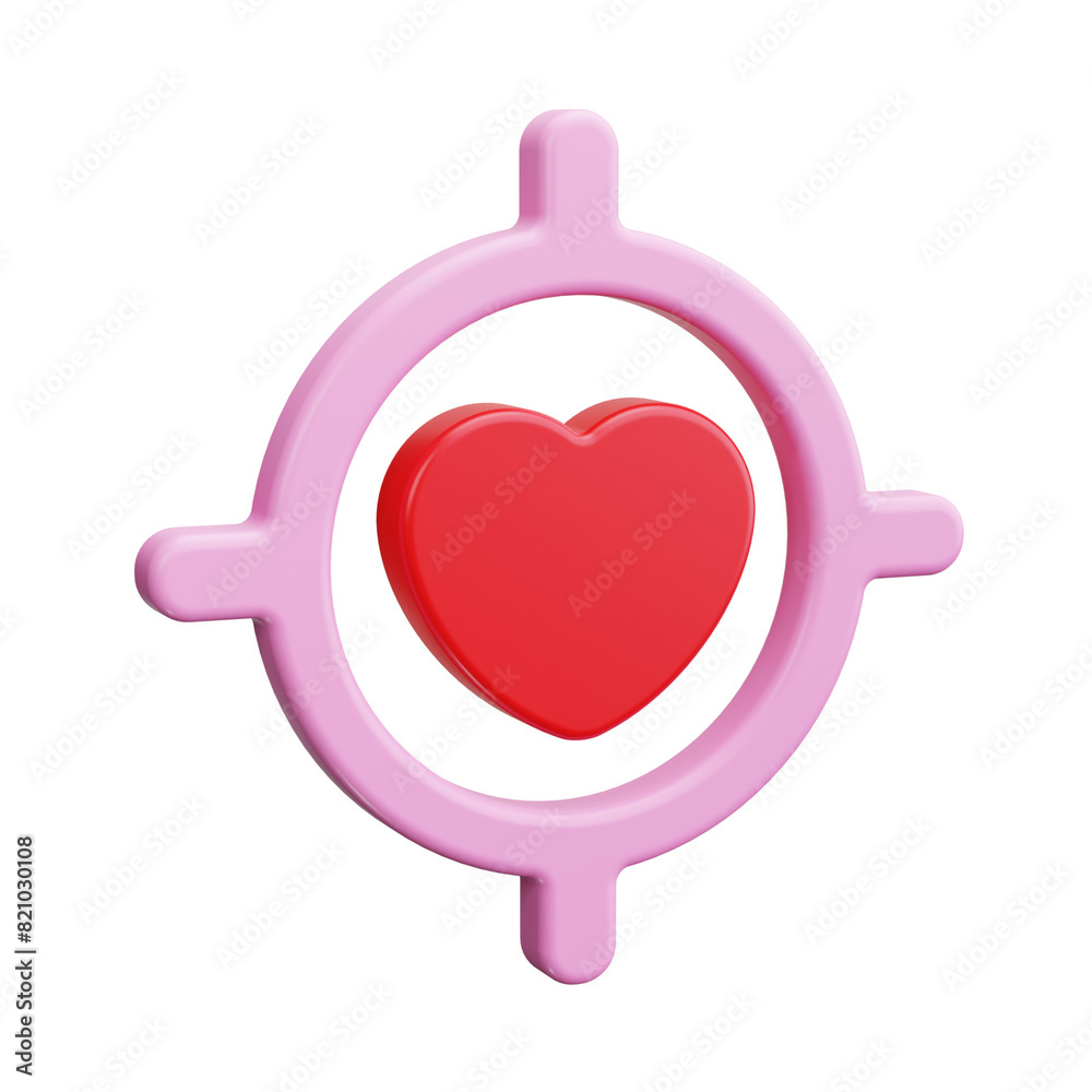 target 3d render icon target 3d render icon
