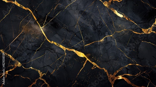 black and golden marble background with smudge grey effect abstract background