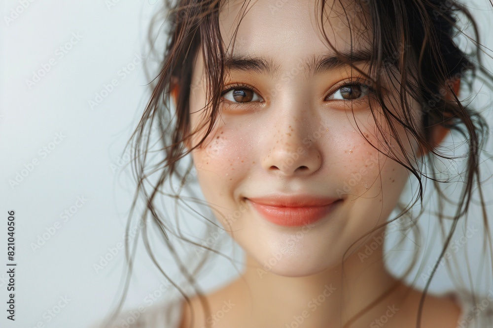 A charming portrait of an Asian beauty A charming portrait of an Asian beauty