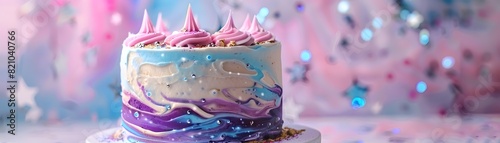 Vibrant Galaxy Themed Birth...