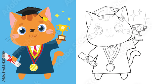 Coloring worksheet page. Educational printable coloring worksheet. Printable activity page for kids. 