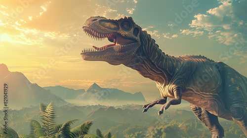  3d render dinosaur.