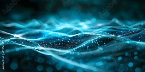 Abstract digital grid background representing quantum computing artificial neurons and global data. Concept Quantum Computing, Artificial Neurons, Global Data, Digital Grid Background, Abstract