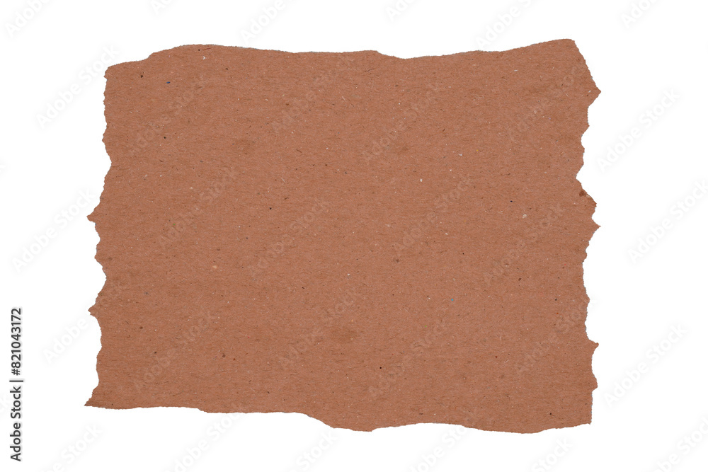Scrap ripped brown paper isolated transparent Scrap ripped brown paper isolated transparent