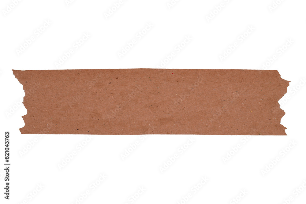 Scrap ripped brown paper isolated transparent Scrap ripped brown paper isolated transparent