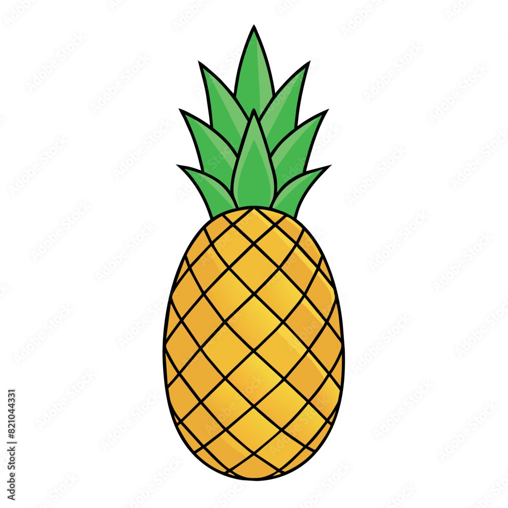Pineapple cartoon vector Illustration flat style artwork concept
Pineapple cartoon vector Illustration flat style artwork concept
