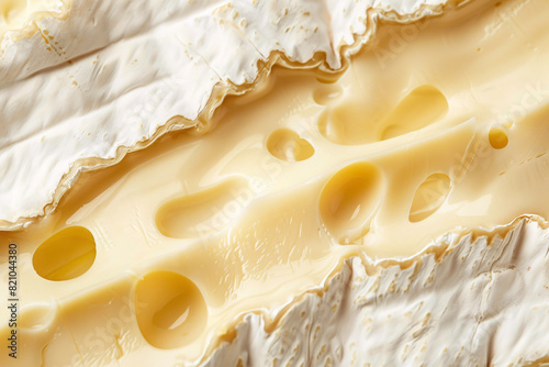 close up of soft brie cheese