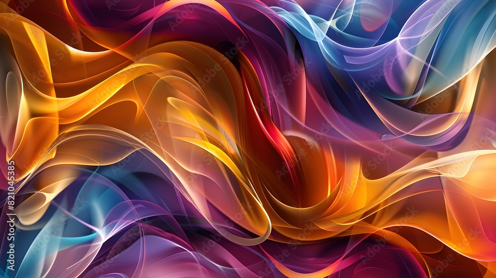 abstract multi-colored wave pattern that is shiny and flowing in a modern style abstract multi-colored wave pattern that is shiny and flowing in a modern style