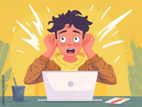 A startled user  refers to someone who panics easily without finding out the reason for a tech issue