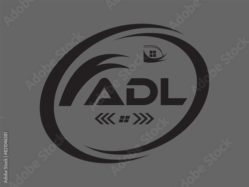 ADL letter logo design. ADL Simple and modern logo. ADL luxurious Alphabet logo Design. -vector Illustration