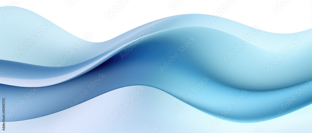 Serene Blue Abstract Wave Design
