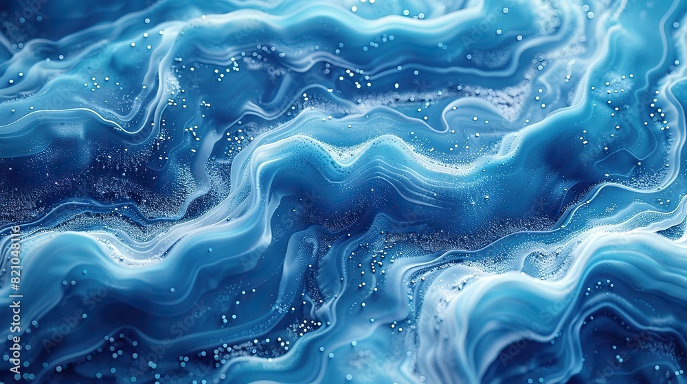 The abstract background depicts a stylized flow of water in cerulean hues..stock photo The abstract background depicts a stylized flow of water in cerulean hues..stock photo