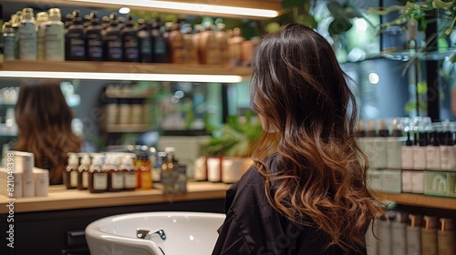 Focusing on a salon that provides eco-friendly and chemical-free hair services, using organic products and sustainable practices